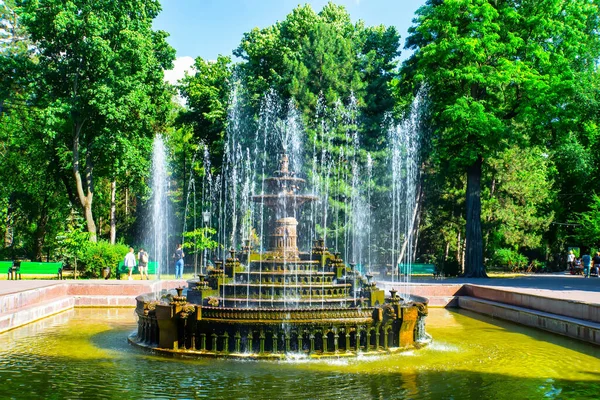 Moldova Кишинев Июля 2022 Года Вид Фонтан Центральном Парке Города — стоковое фото