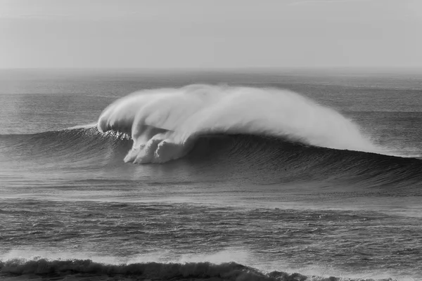 Wellen sprühen schwarz-weiß — Stockfoto