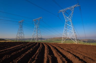 Electrical Power Lines Tower Structures clipart
