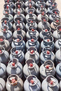 bombole di gas di petrolio liquido ricarica stazione