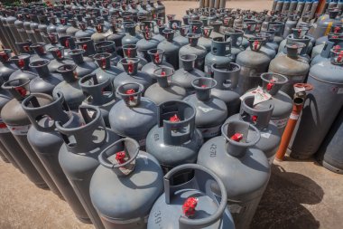 bombole di gas di petrolio liquido ricarica stazione