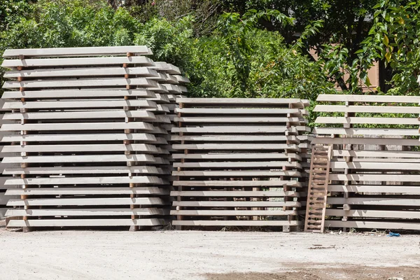 Concrete Products Drying Yard — Stock Photo, Image