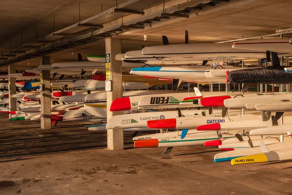 Surf-Ski Ocean Racing Canoas Clubhouse — Fotografia de Stock