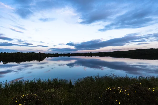 Lago Lough Aguas Reflexiones Verano — Foto de Stock