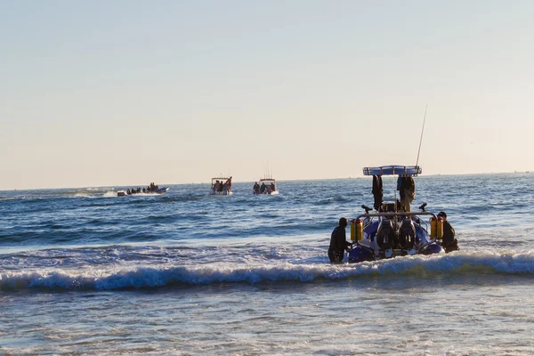 钓鱼比赛滑雪艇海洋 — 图库照片