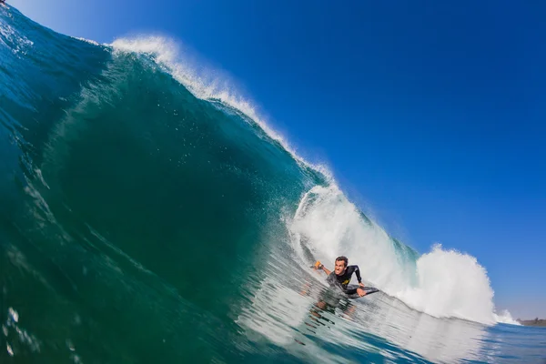 Surf Body-Boarding Waves Acción — Foto de Stock