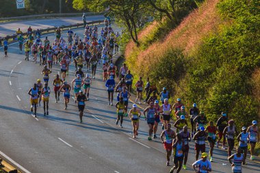ultra maraton koşucular renkleri gündoğumu