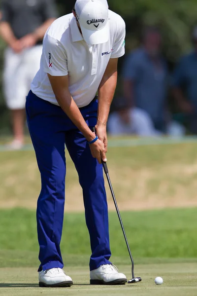 Golf profesionální matteo manaserro uvedení — Stock fotografie