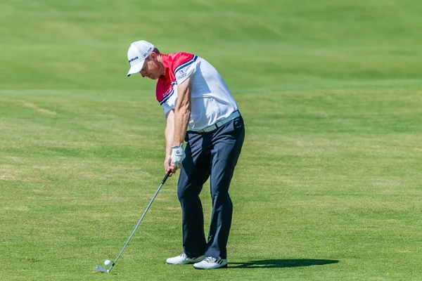 Golf professionell stephen gallacher åtgärder — Stockfoto