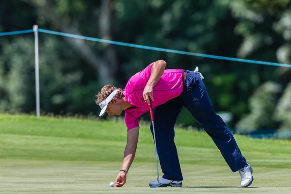 Golfový profesionální joost luiten trenažér — Stock fotografie