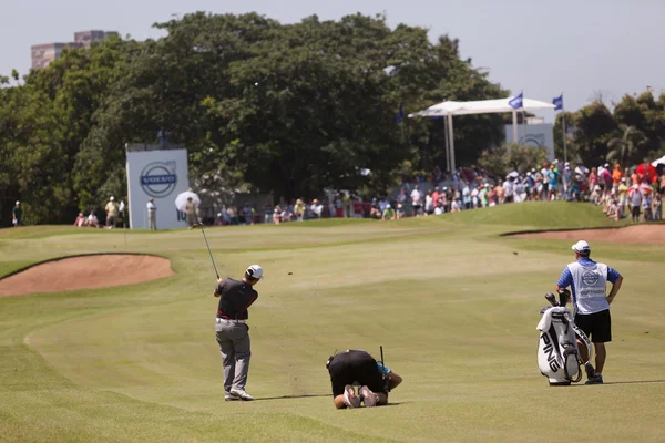 Golf Professional Louis Oosthuizen Swinging — Stock Photo, Image