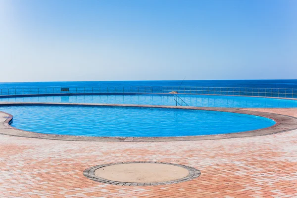 Swimming Pools Blue Ocean — Stock Photo, Image