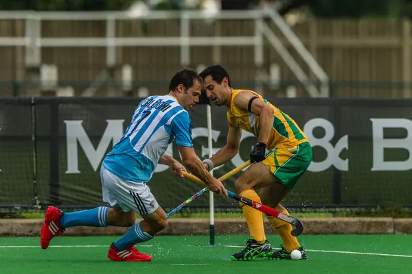 Hockey internationella argentina v-Sydafrika — Stockfoto