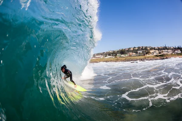 서핑 튜브 타고 블루 — 스톡 사진