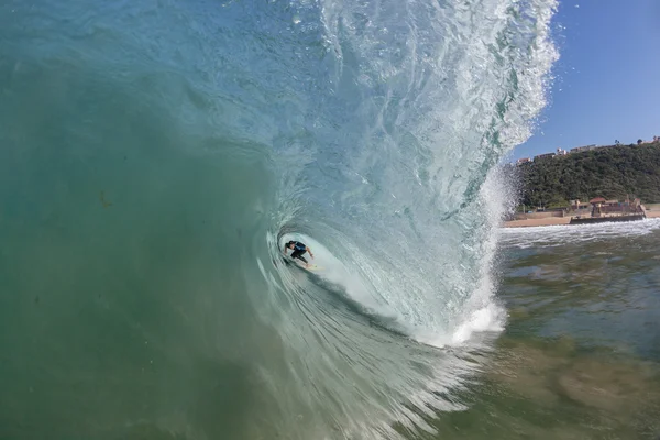 Surfing Surfer Inside Wave — Stock Photo, Image