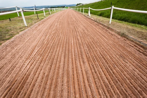 Carreras de caballos pista de entrenamiento de arena —  Fotos de Stock