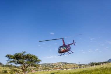 Kano nehir yarışı medya helikopter