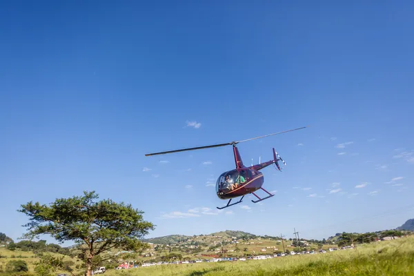 Canoa Río Race Media helicóptero — Foto de Stock