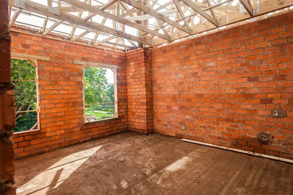 House Construction Brick Plaster — Stock Photo, Image