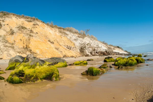 Linia brzegowa kolory plaży rock Piaski — Zdjęcie stockowe