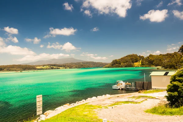 Blue Lagoon River Waters Paisagem — Fotografia de Stock