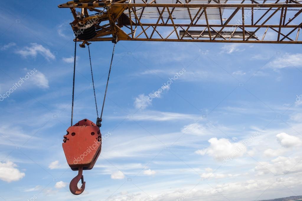 Crane Hoist Hook Engineering Rigging — Stock Photo