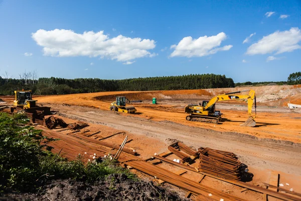 Construção Construção Céu Azul — Fotografia de Stock