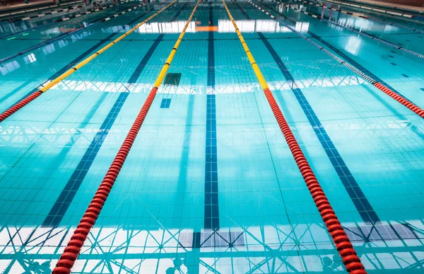 Olympic Swimming Pool Lanes — Stock Photo, Image