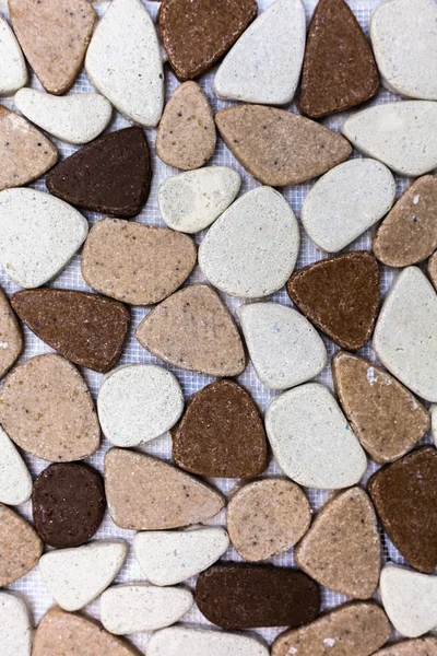 Mosaic Tiles Stone Colors Background Design — Stock Photo, Image