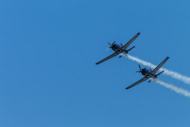 uçak gümüş Şahinler akrobasi