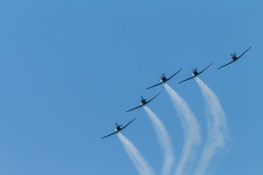 uçak gümüş Şahinler akrobasi