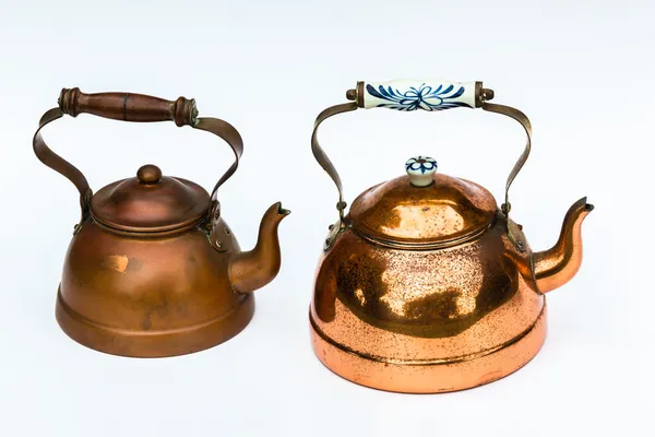 Copper Kettles Vintage — Stock Photo, Image