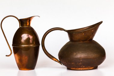 Bakır sürahi kapsayıcılar vintage