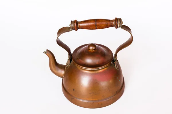 Ceainic de cupru Vintage — Fotografie, imagine de stoc