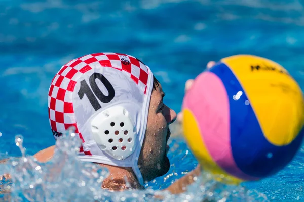 Water-Polo บุรุษระดับชาติ การกระทํา — ภาพถ่ายสต็อก