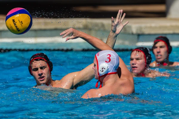 Water-Polo บุรุษระดับชาติ การกระทํา — ภาพถ่ายสต็อก