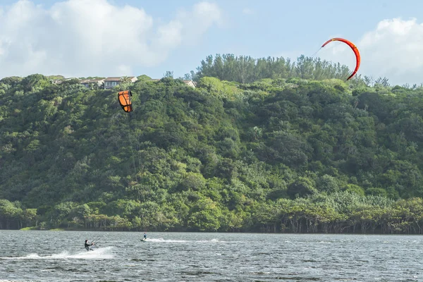 Kite Surfing Beach Lagoon Water — Stock Photo, Image