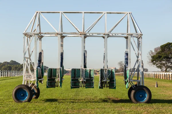 Corrida de cavalos Treinamento Start Gate Track — Fotografia de Stock