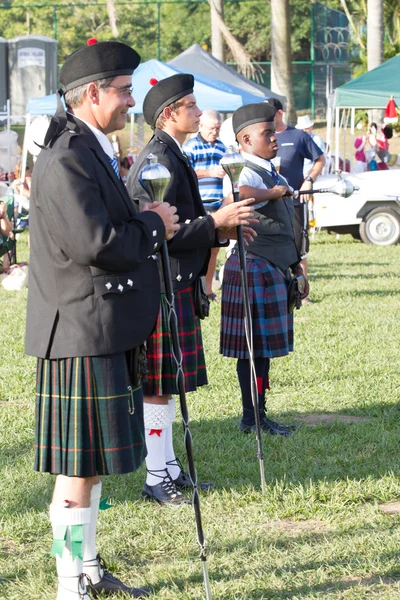 Scottish Pipers Drums Rassemblement de bandes — Photo