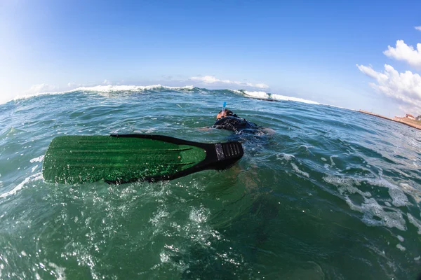 Diver Cray Pesca Oceano Acqua — Foto Stock