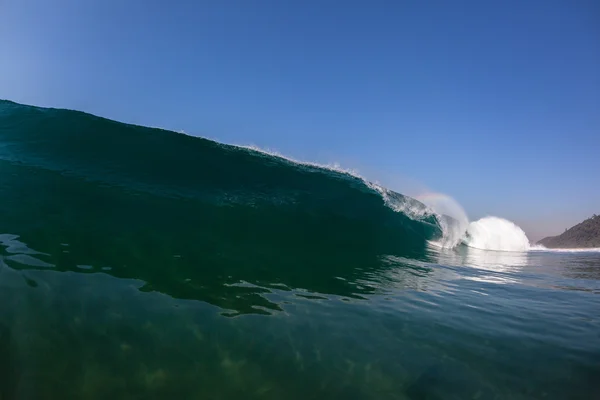 Wave Ocean Inside Water Crashing Hollow Blue — Stok Foto