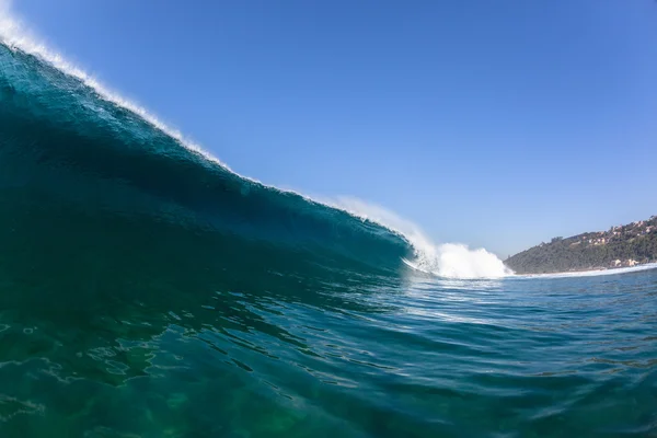 Oceano mare onda dentro crash blu — Foto Stock