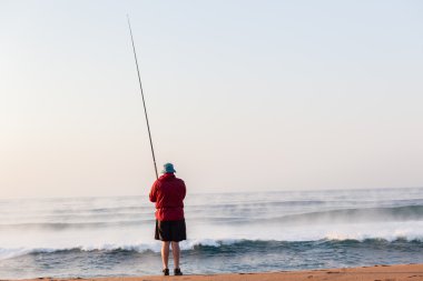 balıkçı plaj deniz sis