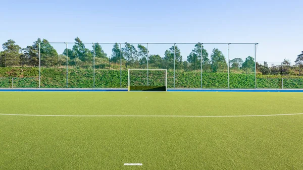 Hockey Goals Fence Netting Astro Sports Playing Surface Lines Color — ストック写真