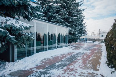 Değişik renklerde taşlar, parkta yürüyüş yolu. 