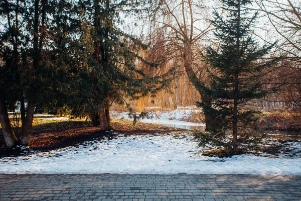 Değişik renklerde taşlar, parkta yürüyüş yolu. 