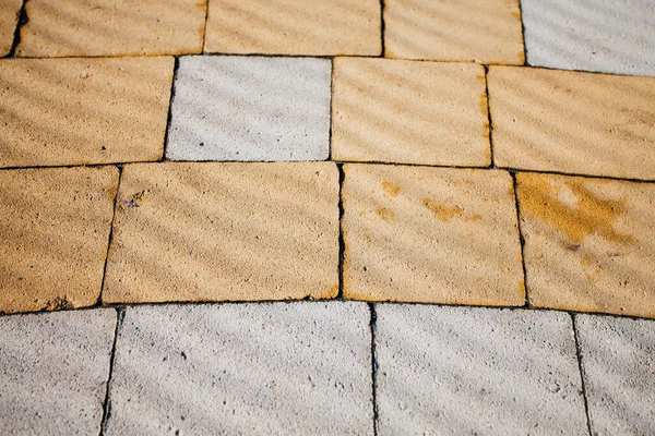 Pedras Pavimentação Várias Cores Tiro Close Durante Dia — Fotografia de Stock