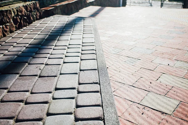 Paving Stones Various Colors Closeup Shot Daytime — Stock Photo, Image