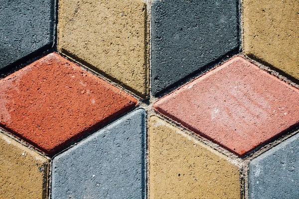 Pflastersteine Verschiedenen Farben Nahaufnahme Tag — Stockfoto