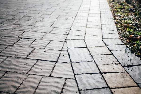 Paving Stones Various Colors Closeup Shot Daytime — Stock Photo, Image